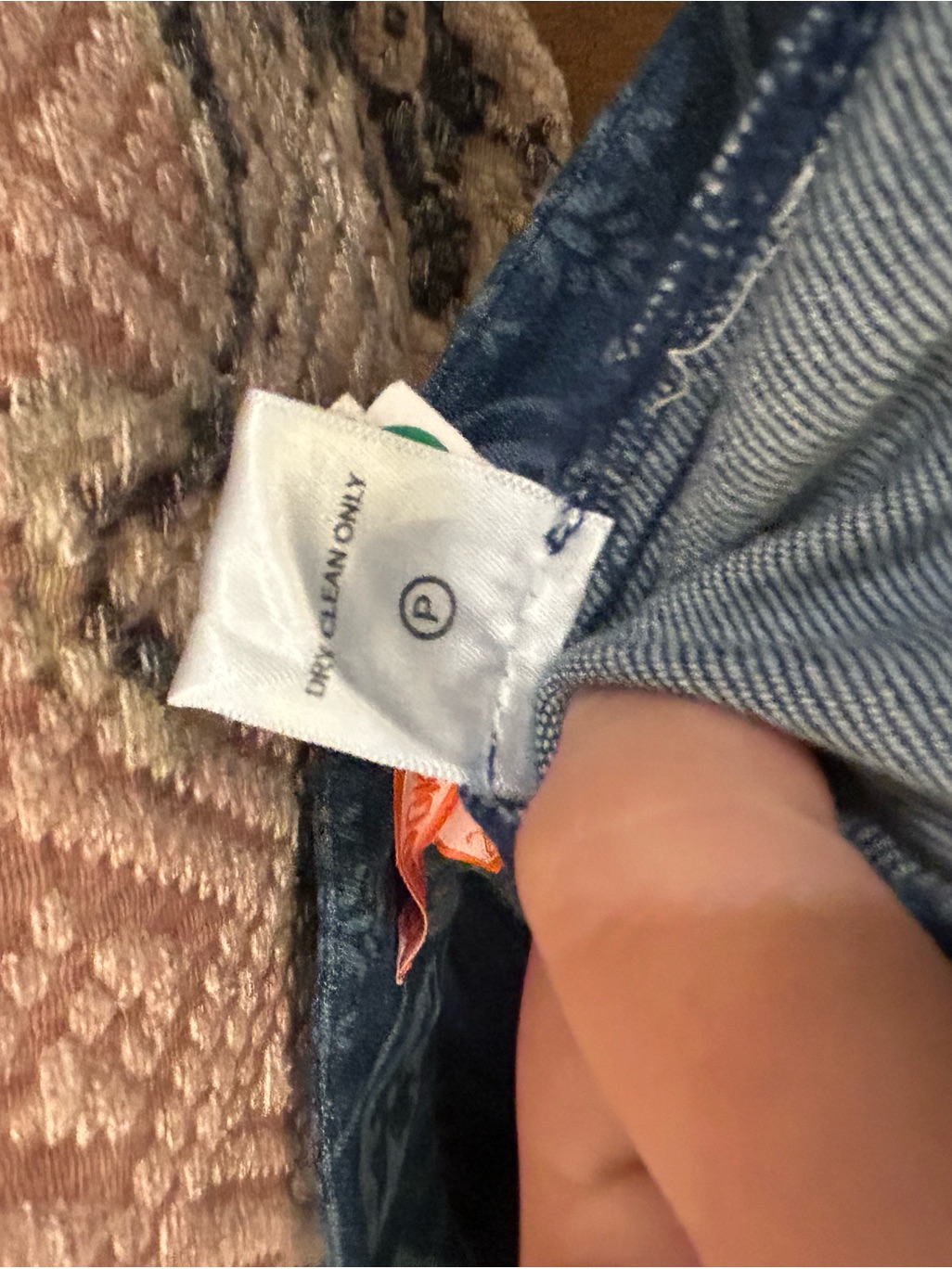 Brooks Ave- Tetlow Pattern Blue Trouser Denim Nwt — image 8 of 8